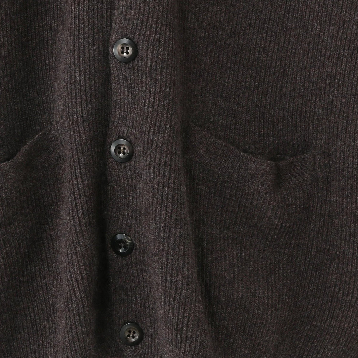 LAMBSWOOL HIGH BREAK CARDIGAN KNIT
