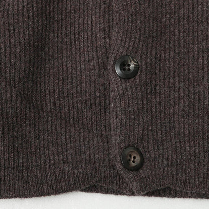 LAMBSWOOL HIGH BREAK CARDIGAN KNIT