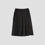 PLAID WOOL SKIRT