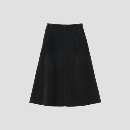 DRY COTTON NEEDLECORD SKIRT