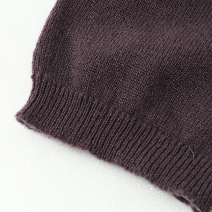 CASHMERE DEEP TRIM T-SHIRT KNIT
