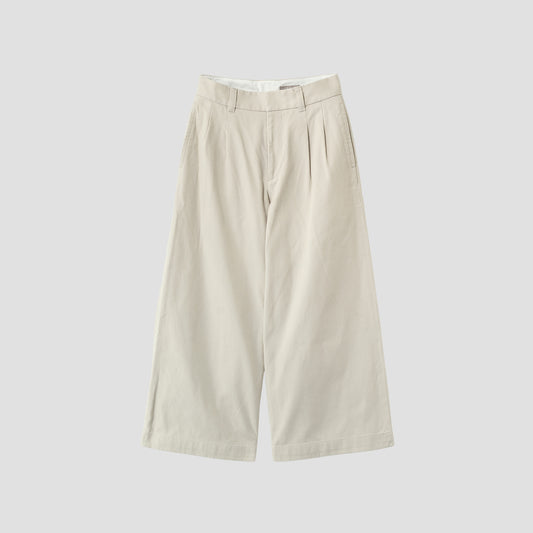 COTTON TWILL TROUSERS