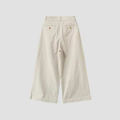COTTON TWILL TROUSERS