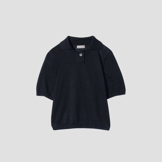 POLO COLLAR JUMPER KNIT