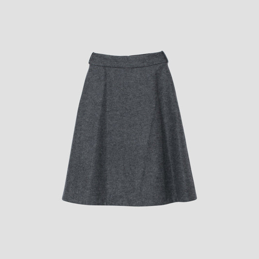 FELTED WOOL JERSEY SKIRT