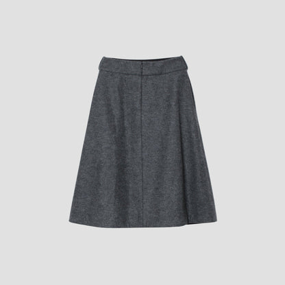FELTED WOOL JERSEY SKIRT
