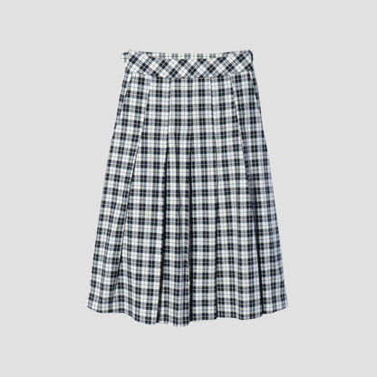 COTTON SILK CHECK SKIRT