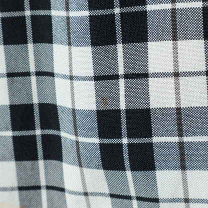 COTTON SILK CHECK SKIRT