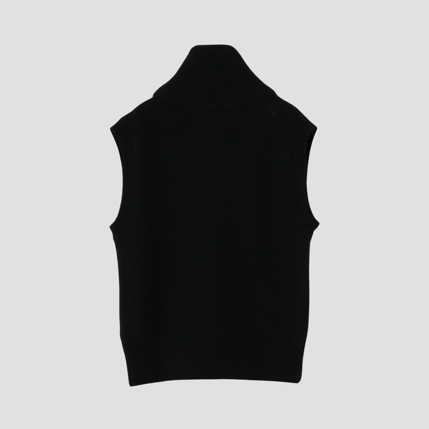 SHAWL COLLAR VEST KNIT