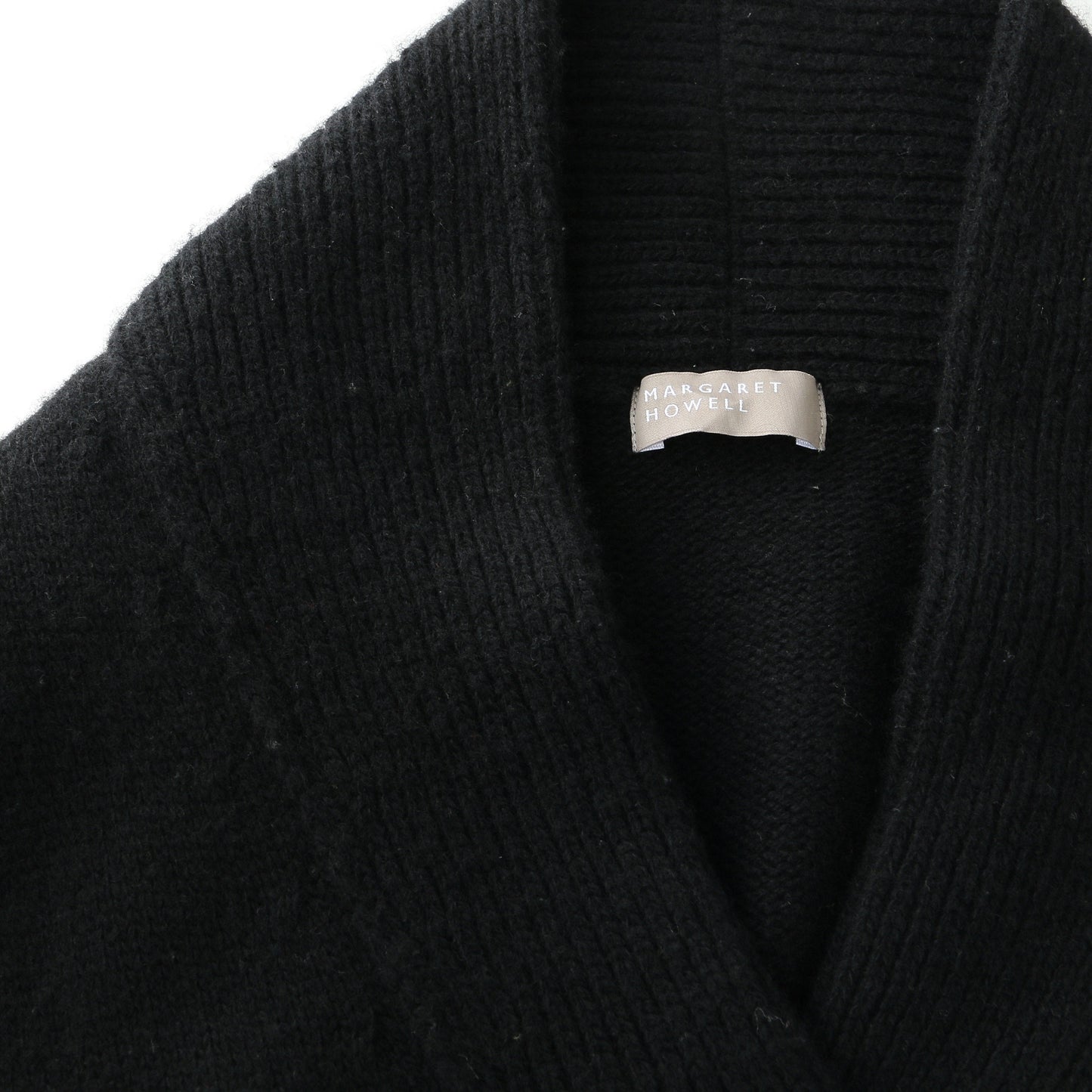 SHAWL COLLAR VEST KNIT