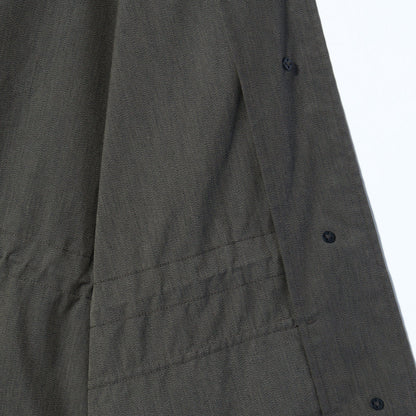 PROOFED IRREGULAR WEAVE BLEND COAT