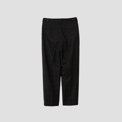 PLAID WOOL TROUSERS