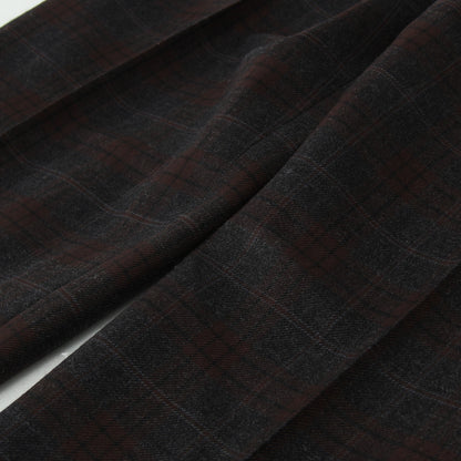 PLAID WOOL TROUSERS