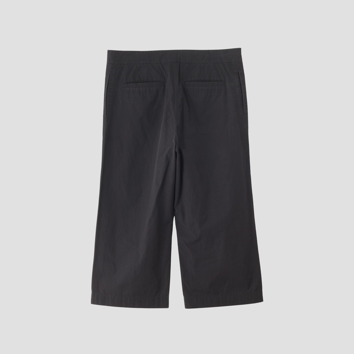 WASHED YARN DYE POPLIN TROUSERS