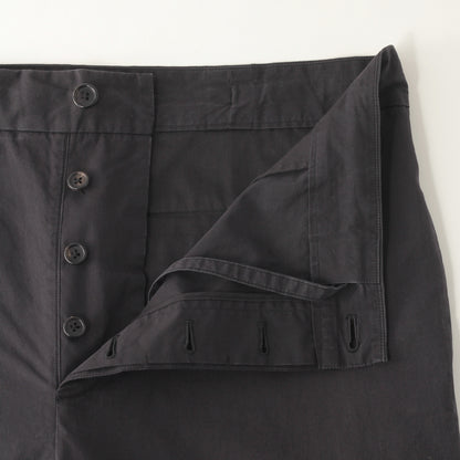 WASHED YARN DYE POPLIN TROUSERS