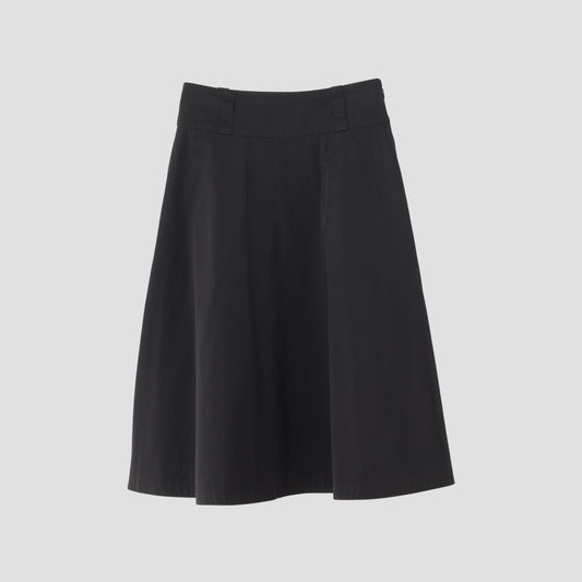 DENSE FINE COTTON TWILL SKIRT