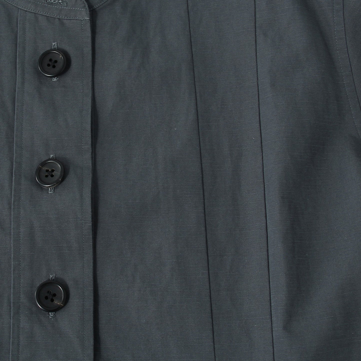 PLAIN WEAVE COTTON LINEN DRESS
