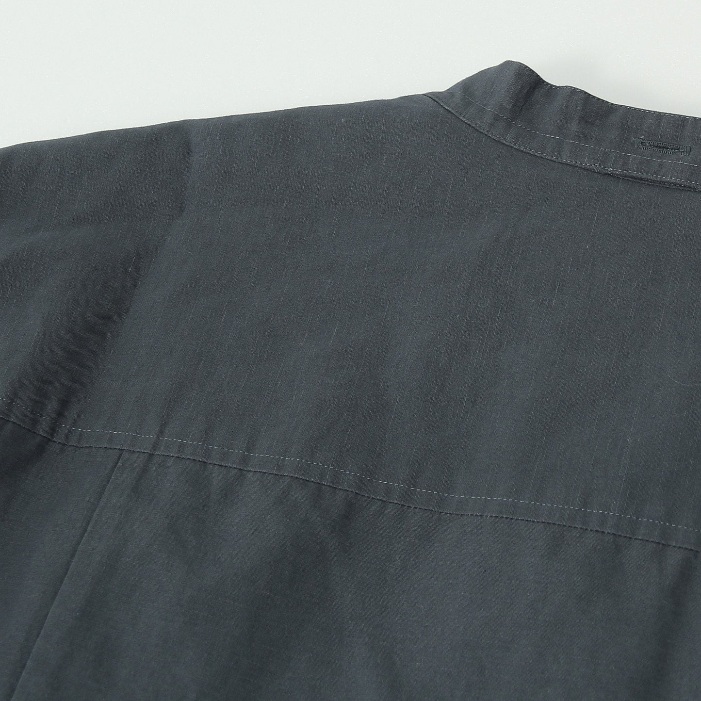 PLAIN WEAVE COTTON LINEN DRESS