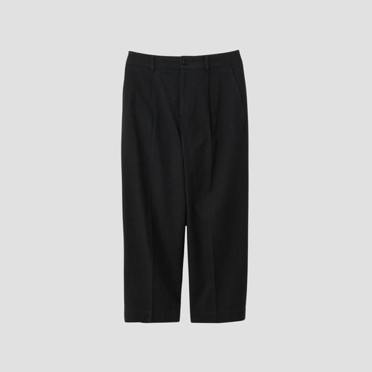 BRUSHED COTTON WOOL TROUSERS
