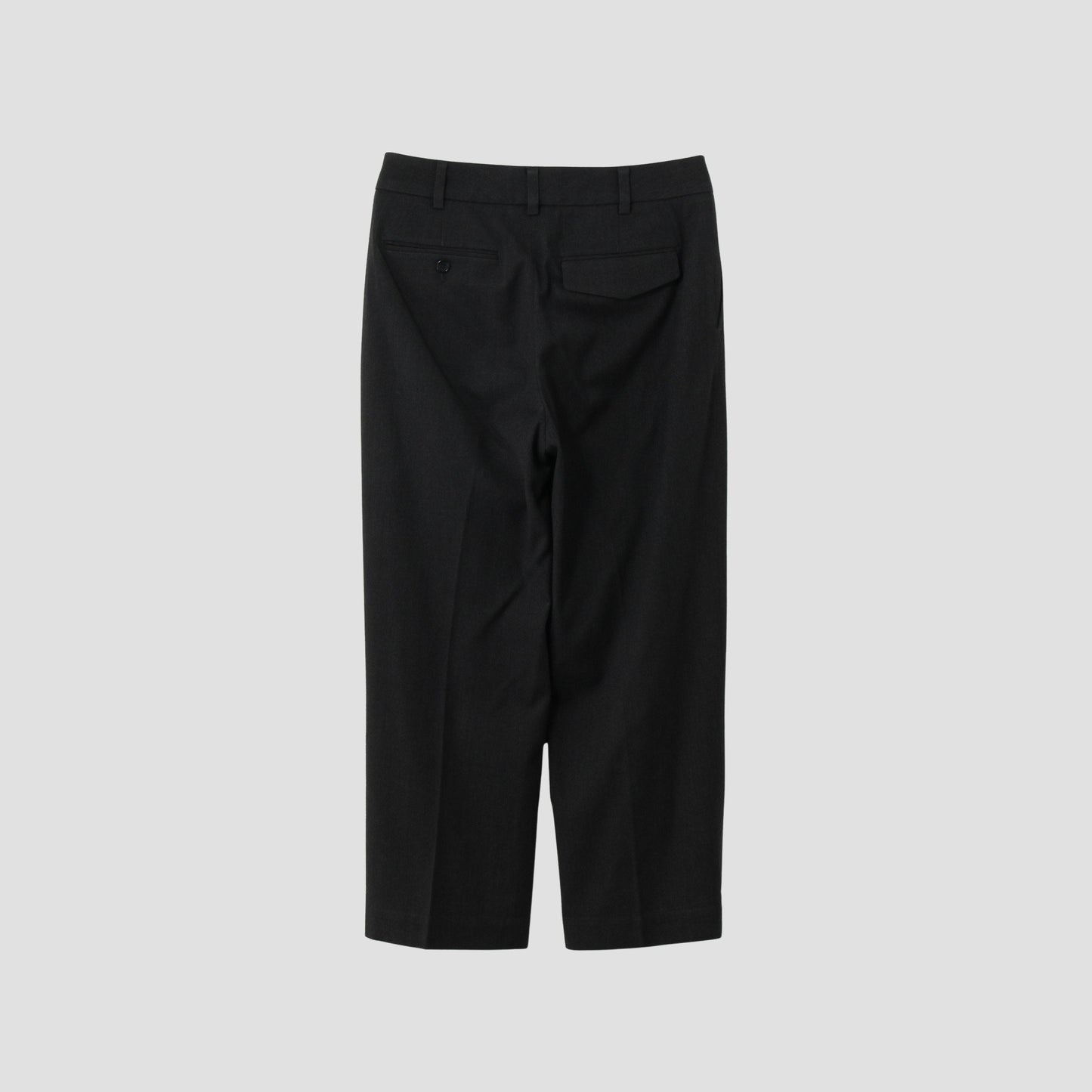 BRUSHED COTTON WOOL TROUSERS