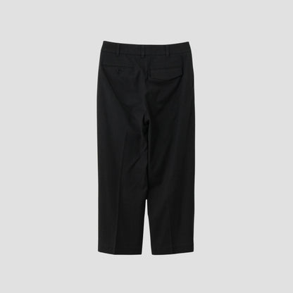 BRUSHED COTTON WOOL TROUSERS