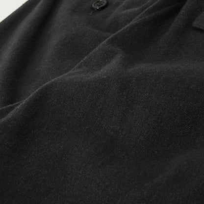 BRUSHED COTTON WOOL TROUSERS
