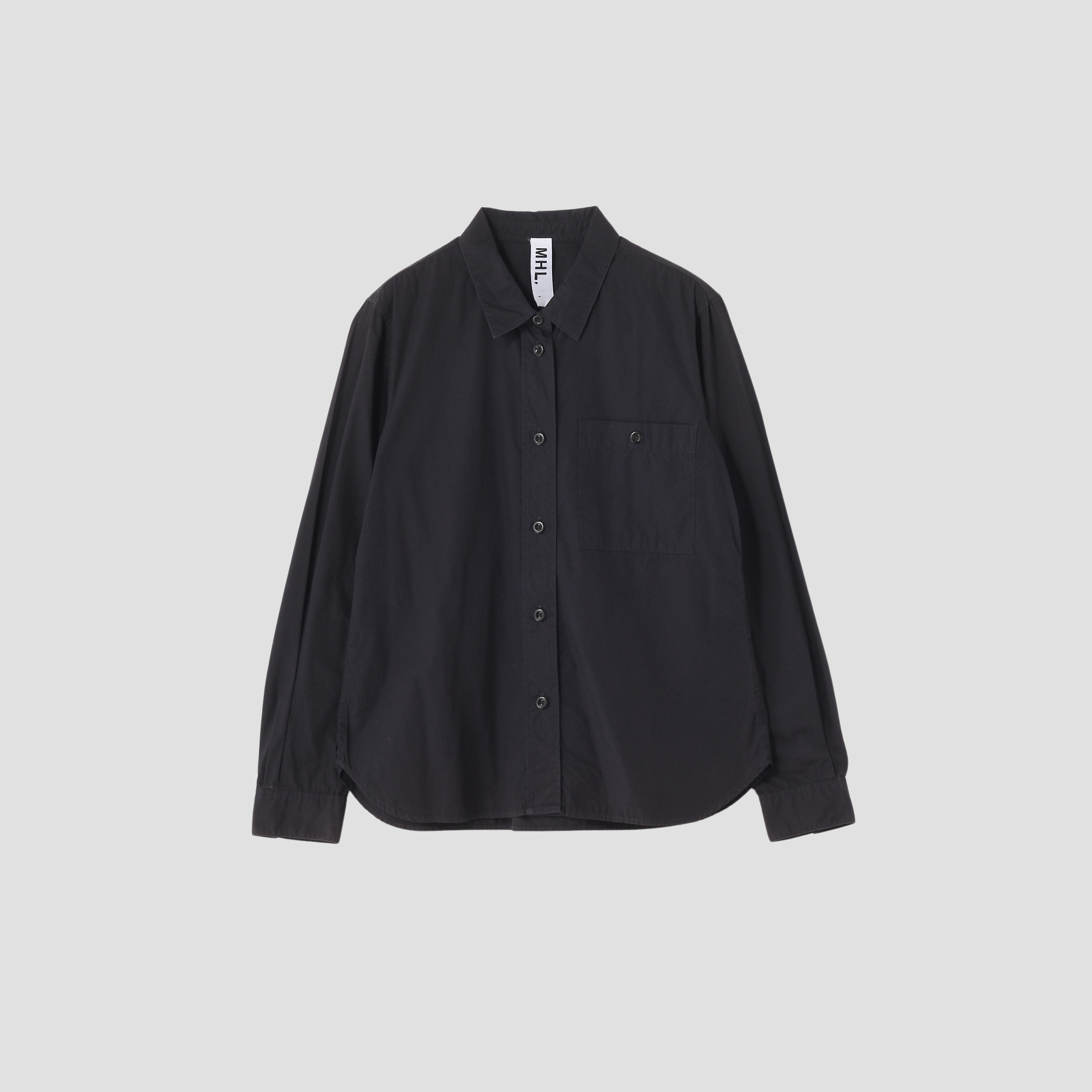 MHL. （マーガレットハウエル） | GARMENT DYE BASIC POPLIN SHIRT