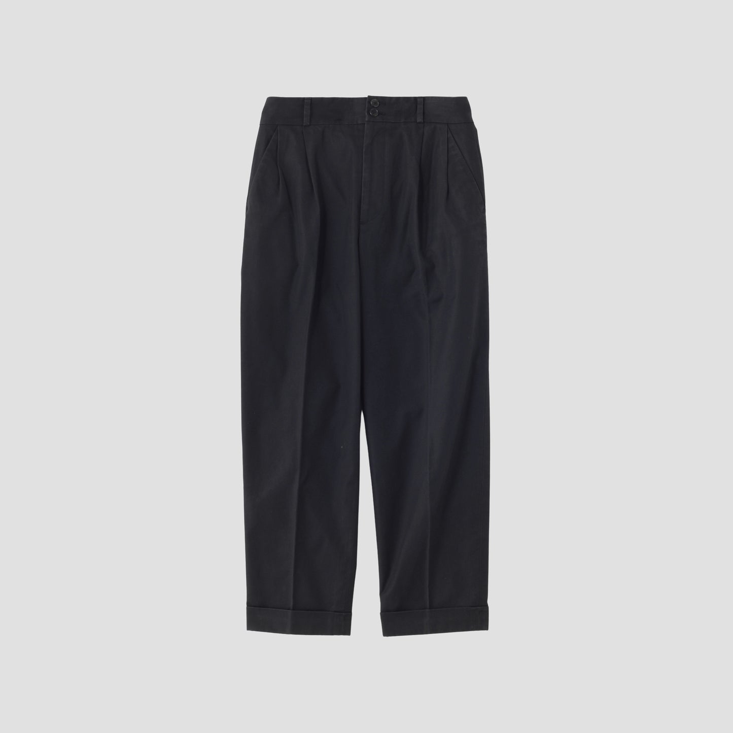 BRUSHED TWILL TROUSERS