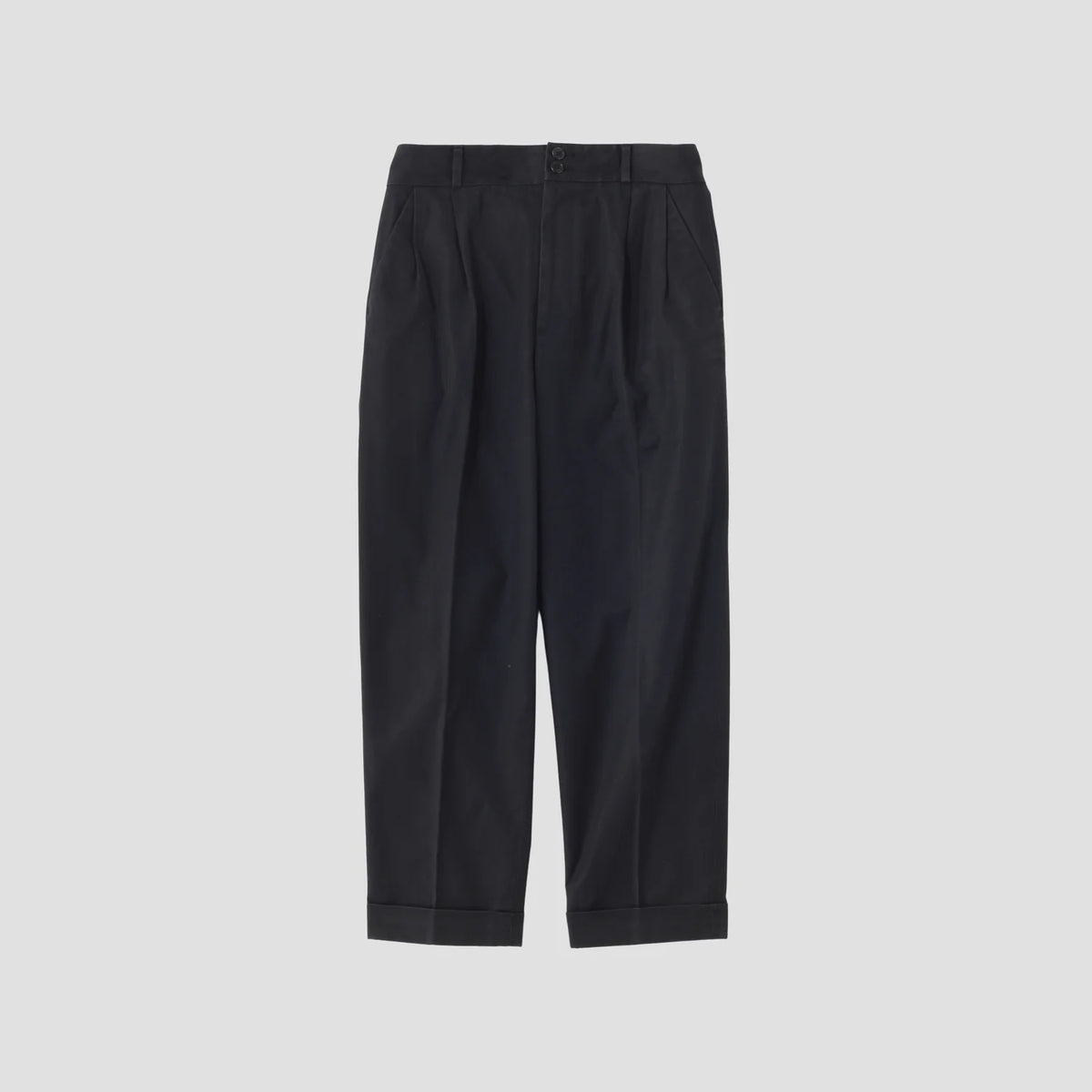 BRUSHED TWILL TROUSERS