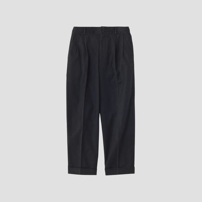 BRUSHED TWILL TROUSERS