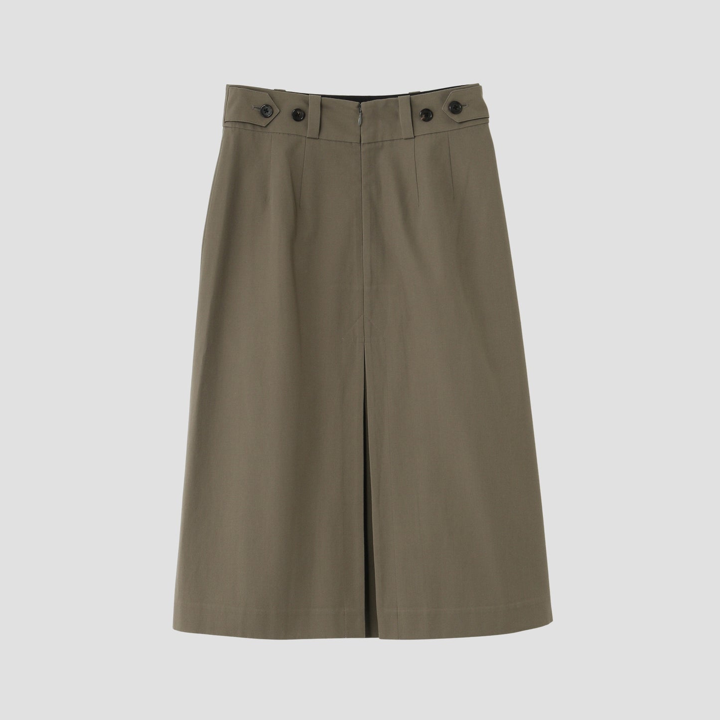 WOOL COTTON TWILL SKIRT