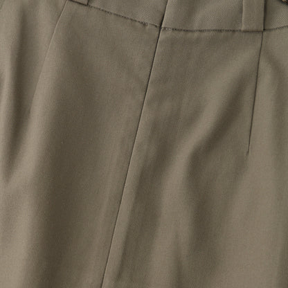 WOOL COTTON TWILL SKIRT