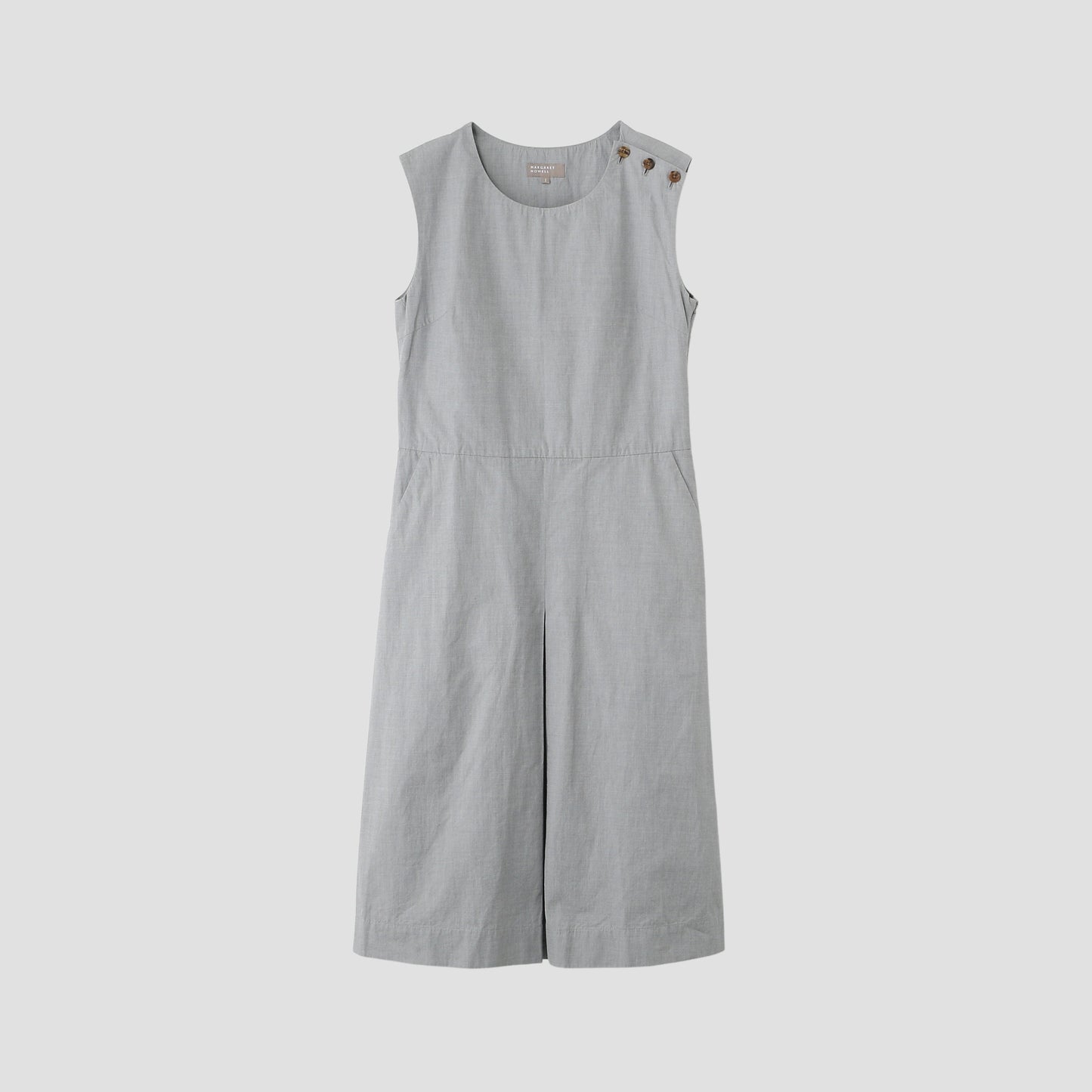 END ON END COTTON SHIRTING DRESS