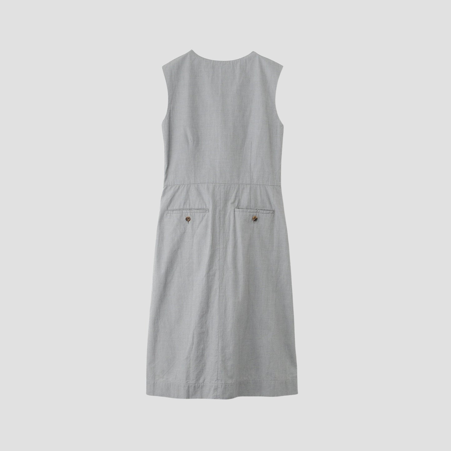 END ON END COTTON SHIRTING DRESS