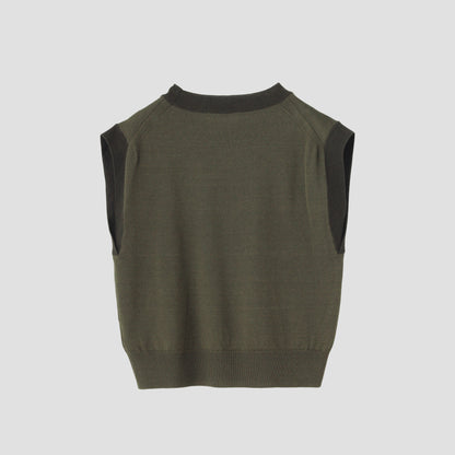 WOOL LINEN ARGYLE KNIT