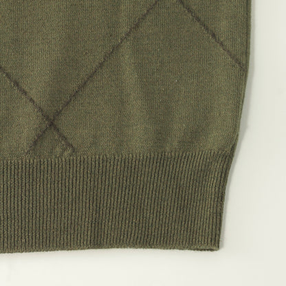 WOOL LINEN ARGYLE KNIT