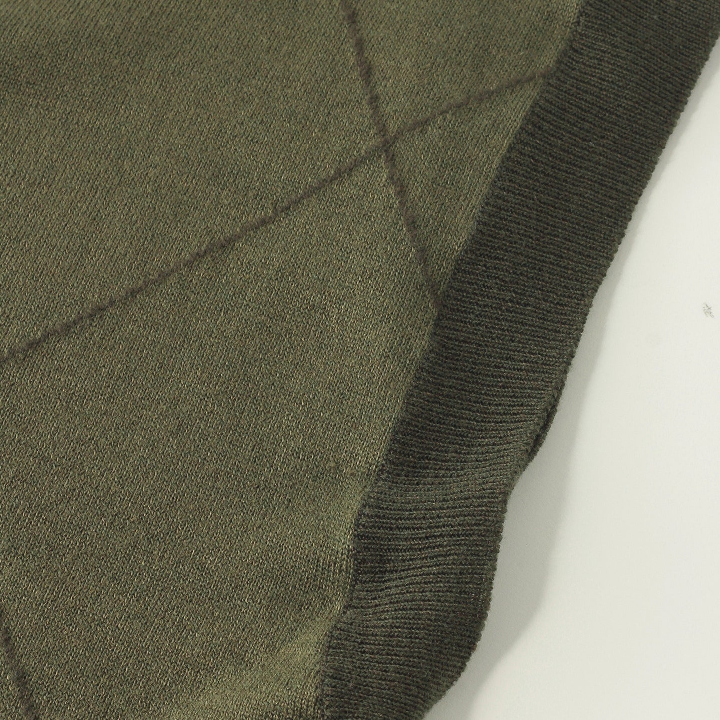 WOOL LINEN ARGYLE KNIT