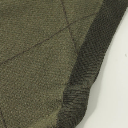 WOOL LINEN ARGYLE KNIT