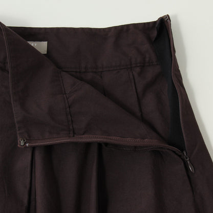 SILK COTTON POPLIN SKIRT