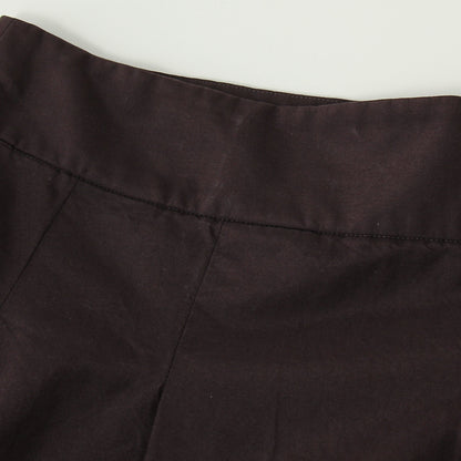 SILK COTTON POPLIN SKIRT