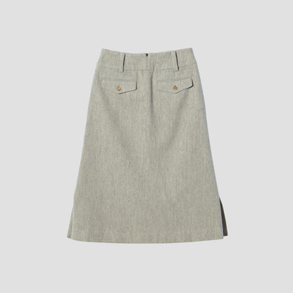 LIGHT BRITISH WOOL SKIRT