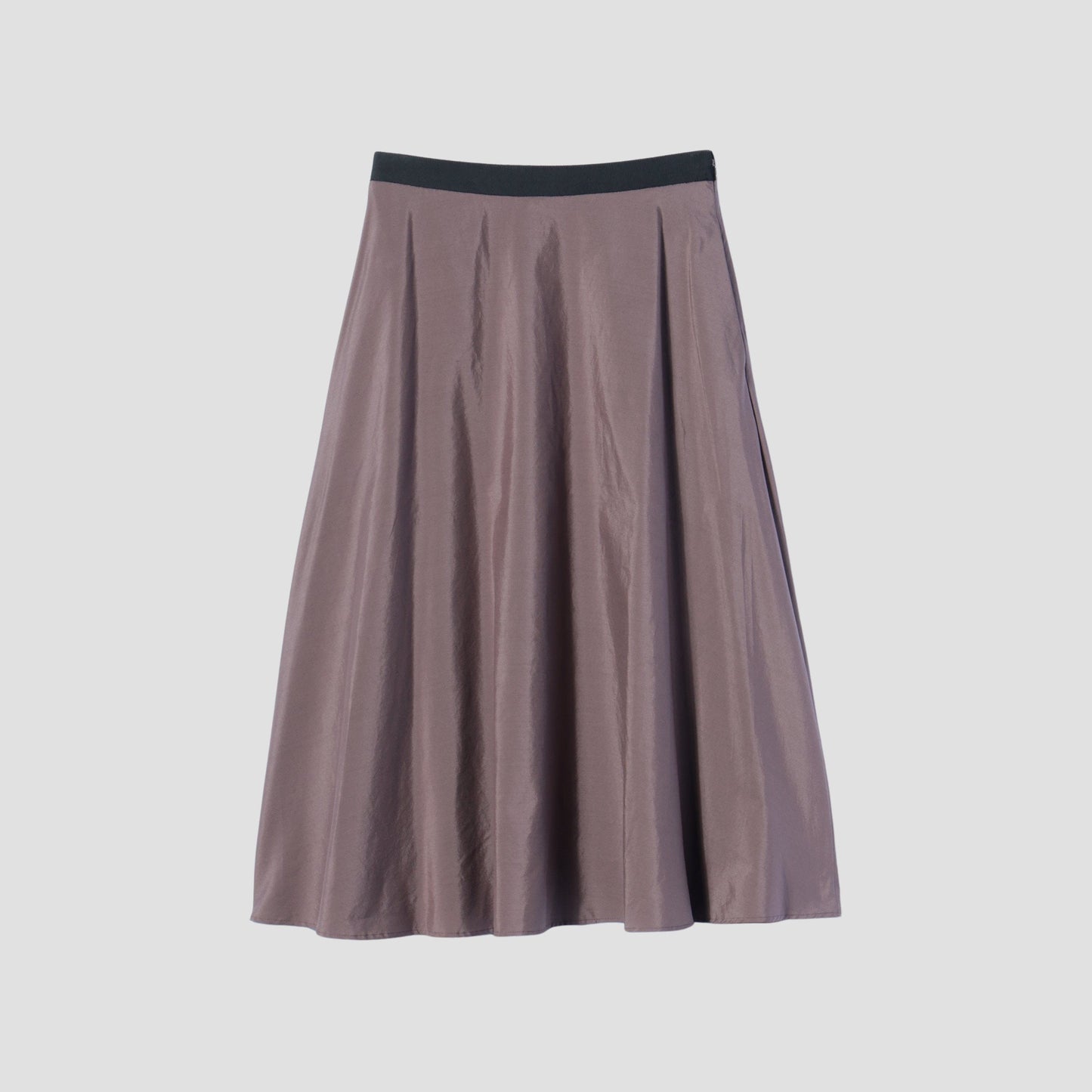 SILK COTTON POPLIN SKIRT