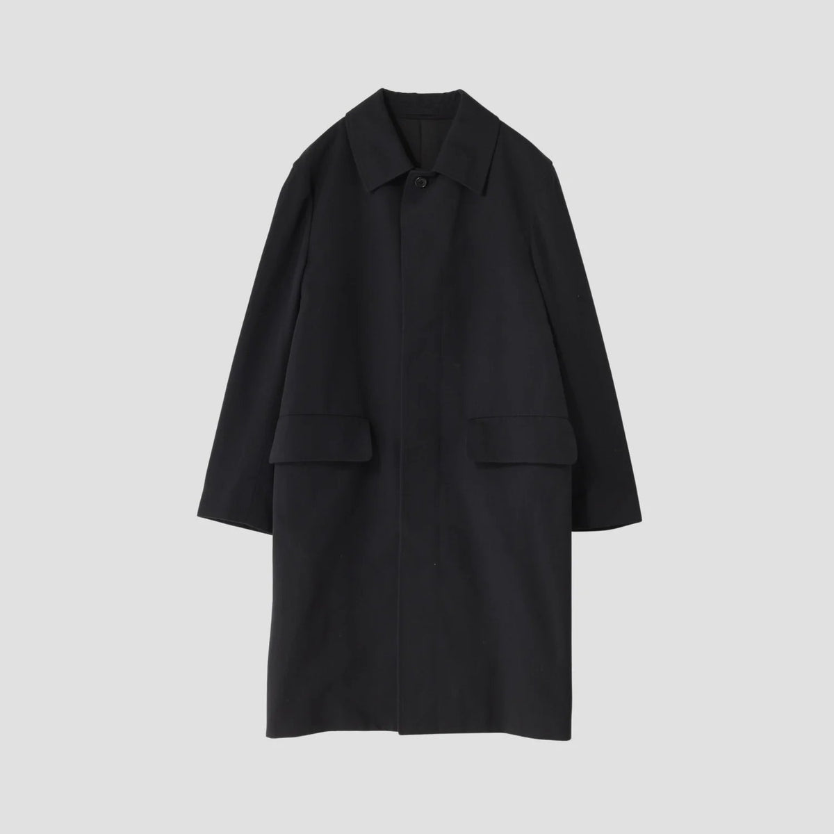 WOOL COTTON GABARDINE COAT