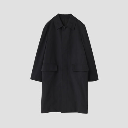 WOOL COTTON GABARDINE COAT