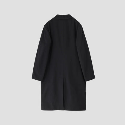WOOL COTTON GABARDINE COAT