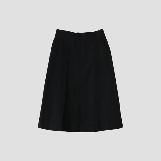 GLAZED COTTON CUPRA SKIRT