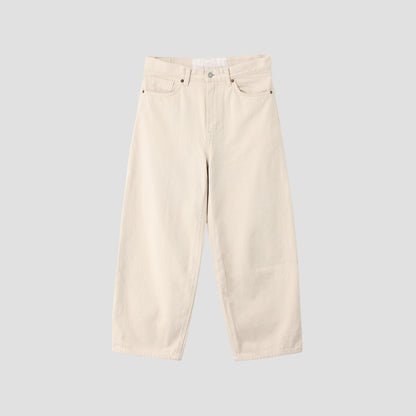 WHITE DENIM TROUSERS