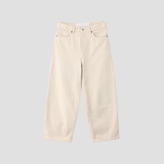 WHITE DENIM TROUSERS