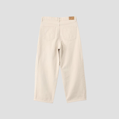 WHITE DENIM TROUSERS