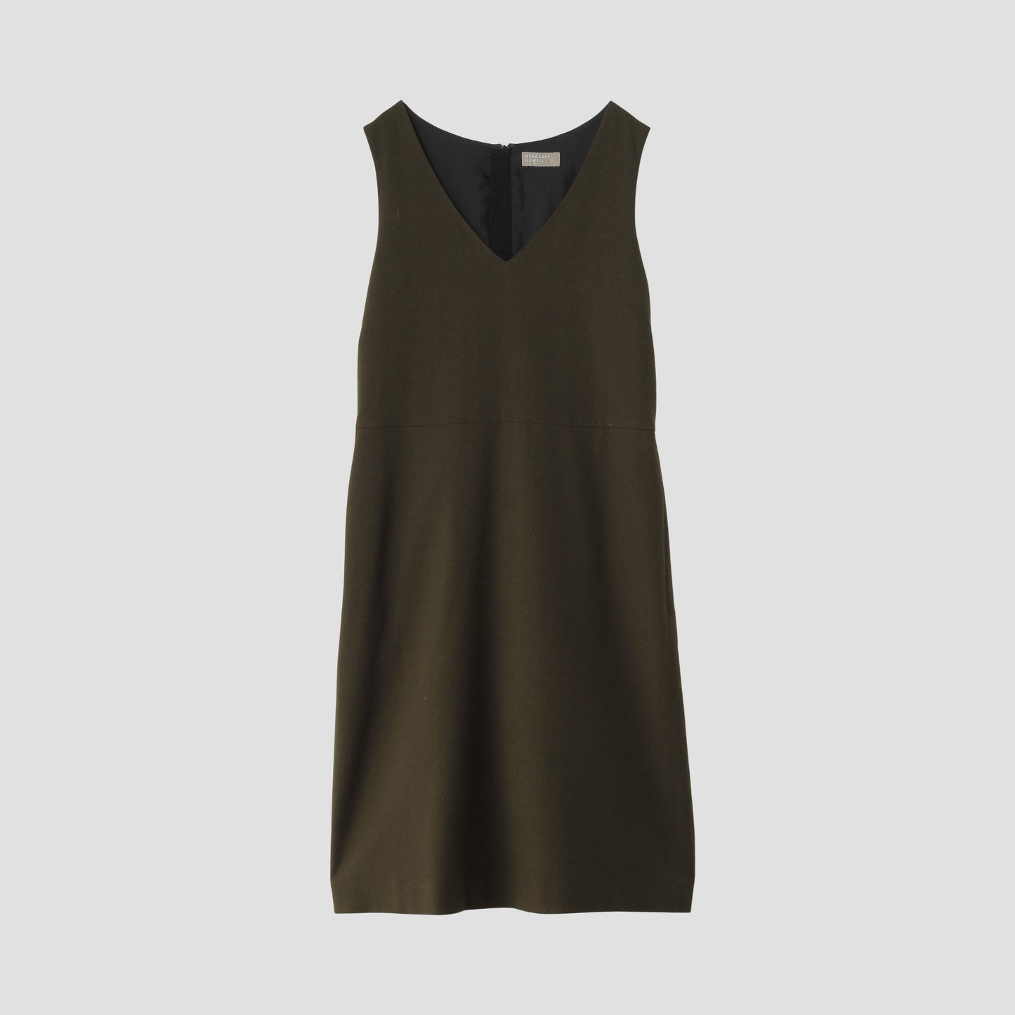 MILLED WOOL TWILL DRESS